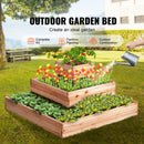 Wooden Raised Garden Bed Planter Box 113 x 113 x 51 cm Flower Vegetable Herb-2