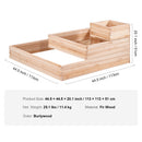 Wooden Raised Garden Bed Planter Box 113 x 113 x 51 cm Flower Vegetable Herb-7