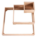 Wooden Raised Garden Bed Planter Box 113 x 113 x 51 cm Flower Vegetable Herb-10