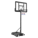 VEVOR Basketball Hoop, 4-10 ft Adjustable Height Portable Backboard System, 44 inch Basketball Hoop & Goal, Kids & Adults Basketball Set with Wheels, Stand, and Fillable Base, for Outdoor/Indoor-1