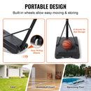 VEVOR Basketball Hoop, 4-10 ft Adjustable Height Portable Backboard System, 44 inch Basketball Hoop & Goal, Kids & Adults Basketball Set with Wheels, Stand, and Fillable Base, for Outdoor/Indoor-6