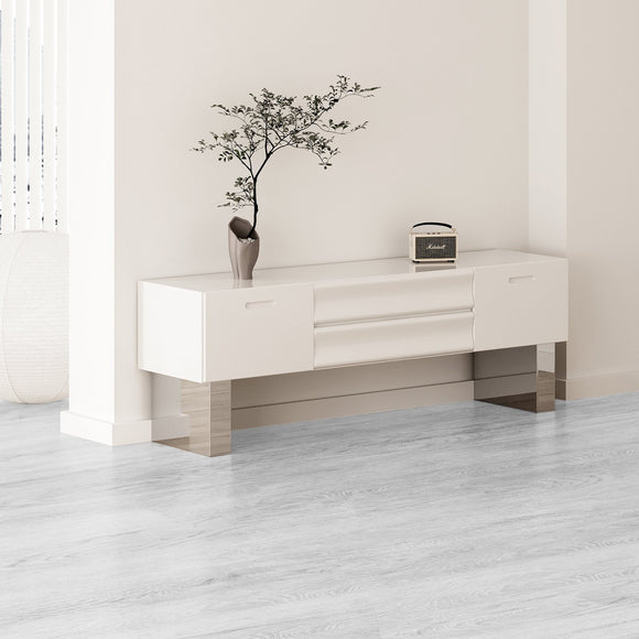 VEVORrlocking Vinyl Floor Tiles 48 x 7.3 inch, 10 Tiles 5.5mm Thick Snap Together, Light Gray Wood Grain DIY Flooring for Kitchen, Dining Room, Bedrooms & Bathrooms, Easy for Home Decor