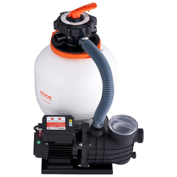 VEVOR Sand Filter Above Ground with 450W Pool Pump 13,000 L/H Flow 6-Way Valve