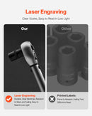 Torx Bit Socket and External Torx Socket Set 31-Piece T8-T70 and E4-E24 Steel-6