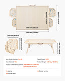 VEVOR 1500 Piece Puzzle Board with Folding Leg Portable Wooden Jigsaw 86x63cm-7