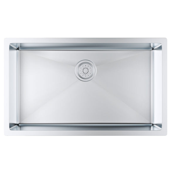 VEVOR Kitchen Sink, 304 Stainless Steel Drop-In Sinks, Undermount Single Bowl Basin with Accessories(Pack of 3), Household Dishwasher Sinks for Workstation, RV, Prep Kitchen, and Bar Sink, 30 inch