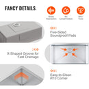 VEVOR Kitchen Sink, 304 Stainless Steel Drop-In Sinks, Undermount Single Bowl Basin with Accessories(Pack of 3), Household Dishwasher Sinks for Workstation, RV, Prep Kitchen, and Bar Sink, 32 inch-5