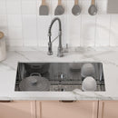 VEVOR Kitchen Sink, 304 Stainless Steel Drop-In Sinks, Undermount Single Bowl Basin with Accessories(Pack of 3), Household Dishwasher Sinks for Workstation, RV, Prep Kitchen, and Bar Sink, 32 inch-8