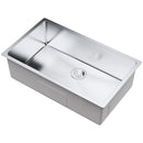 VEVOR Kitchen Sink, 304 Stainless Steel Drop-In Sinks, Undermount Single Bowl Basin with Accessories(Pack of 3), Household Dishwasher Sinks for Workstation, RV, Prep Kitchen, and Bar Sink, 32 inch-10