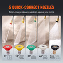 VEVOR Gas Pressure Washer Gas Powered Washer 3400 PSI 2.6 GPM 210cc 5 Nozzles-4