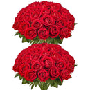 VEVOR 60 Pcs Red Roses Artificial Flowers Realistic Bouquet for Xmas Home Decor-1