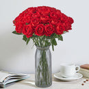 VEVOR 60 Pcs Red Roses Artificial Flowers Realistic Bouquet for Xmas Home Decor-6
