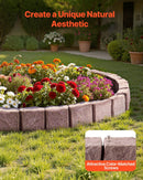 Fake Stone Landscape Edging1190 x 100 x 155mm Lawn Edging Fade-Resistant Brown-2