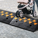 VEVOR Rubber Curb Ramp 2 Pack, 11 cm Rise Height Heavy-Duty 15 tons Load Capacity Threshold Ramps, Driveway Ramps with Stable Grid Structure for Cars, Wheelchairs, Bikes, Motorcycles-8