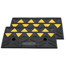 VEVOR Rubber Curb Ramp 2 Pack, 11 cm Rise Height Heavy-Duty 15 tons Load Capacity Threshold Ramps, Driveway Ramps with Stable Grid Structure for Cars, Wheelchairs, Bikes, Motorcycles-9