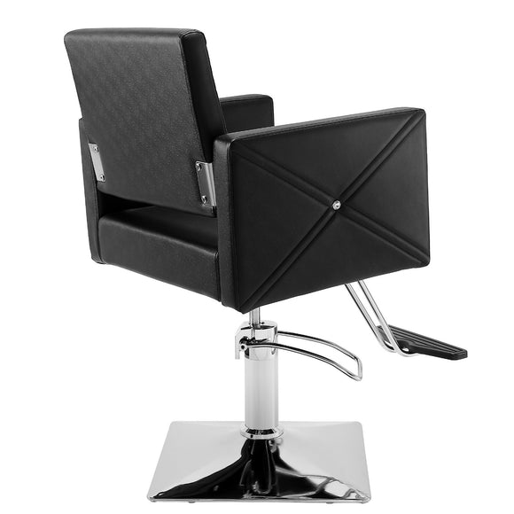 VEVOR Salon Chair, Barber Chair for Hair Stylist, Styling Chair with Heavy Duty Hydraulic Pump, Swivel Hair Salon Chair with Footrest for Beauty Spa Shampoo, Max Load Weight 330 lbs, Black