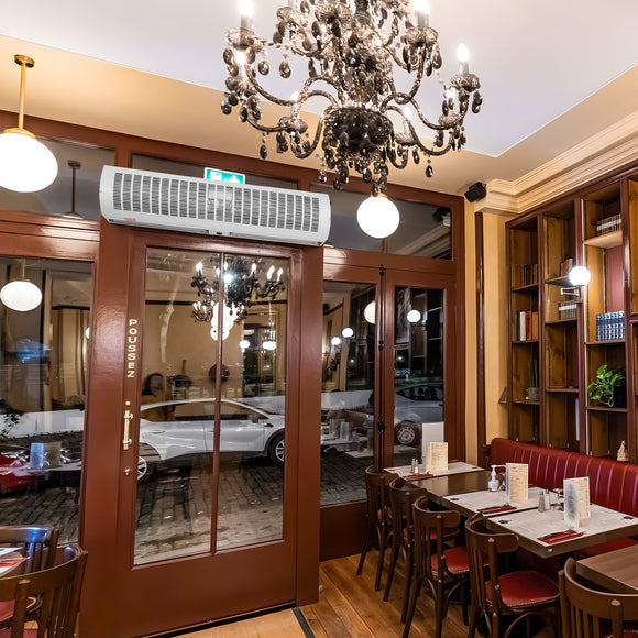 VEVOR 1.1m Commercial Indoor Air Curtain Super Power 2 Speeds 2292m_/h, UL Certified Wall Mounted Air Curtains for Doors, Indoor Over Door Fan with Heavy Duty Limit Switch, Easy-Install Unheated