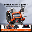 Jewelry Polisher, Bench Grinder Polishing & Buffing Machine, 3590RPM Bench Lathe Polisher with 1 Wool Wheel & 1 Abrasive Fiber Wheel & 1 Grinding Wheel & 100pcs Tools-5