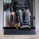 VEVOR 3 cm Rise Cuttable Threshold Ramp for Sweeping Robot, 90 cm Wide Natural Rubber Wheelchair Ramp, Non-Slip Solid Rubber Ramp with Double-Sided Tape for Doorways, Driveways, Bathroom, Smooth Tile-8