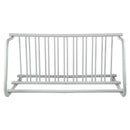 10 Holders Floor Bike Rack, 59" Length All-Steel Grid Bike Rack, 10-Bike Capacity Dual-Side Storage Stand for Garages Streets Yards Bike Events-10