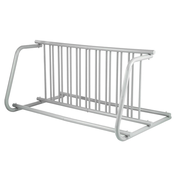10 Holders Floor Bike Rack, 59" Length All-Steel Grid Bike Rack, 10-Bike Capacity Dual-Side Storage Stand for Garages Streets Yards Bike Events