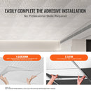 VEVOR Ceiling Tiles 12-Pack 24 x 24 in PVC Easy Installation White Echo Pattern-5