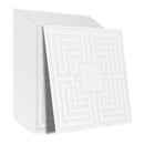 VEVOR Ceiling Tiles 12-Pack 24 x 24 in PVC Easy Installation White Echo Pattern-10