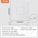 VEVOR Ceiling Tiles 12-Pack 24 x 24 in PVC Easy Installation White Geometric-7