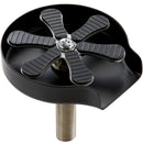 VEVOR Glass Rinser, 10 Powerful Spraying Jets Rotating Cup Rinser for Sink, 304 Stainless Steel Faucet Cup Washer & Silicone Nonslip Pad for Baby Bottle, Glass Cup, Wine Glass (Matte Black Base)-1