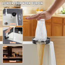 VEVOR Glass Rinser, 10 Powerful Spraying Jets Rotating Cup Rinser for Sink, 304 Stainless Steel Faucet Cup Washer & Silicone Nonslip Pad for Baby Bottle, Glass Cup, Wine Glass (Matte Black Base)-6