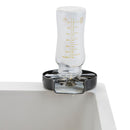 VEVOR Glass Rinser, 10 Powerful Spraying Jets Rotating Cup Rinser for Sink, 304 Stainless Steel Faucet Cup Washer & Silicone Nonslip Pad for Baby Bottle, Glass Cup, Wine Glass (Matte Black Base)-11