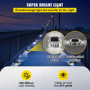 VEVOR Driveway Lights 12-Pack Solar Driveway Lights Bright White with Screws Solar Deck Lights Outdoor Waterproof Wireless Dock Lights 6 LEDs for Path Warning Garden Walkway Sidewalk Steps-5