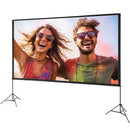 VEVOR Projector Screen with Stand, 150 inch 16:9 4K 1080 HD Outdoor Movie Screen with Stand, Wrinkle-Free Projection Screen with Tripods and Carry Bag, for Home Theater Cinema Backyard Movie Night-1