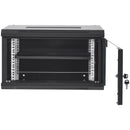 VEVOR 6U Wall Mount Network Server Cabinet, 15.5'' Deep, Server Rack Cabinet Enclosure, 200 lbs Max. Ground-mounted Load Capacity, with Locking Glass Door Side Panels, for IT Equipment, A/V Devices-11