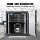 9U Wall Mount Network Server Cabinet, 39.37 cm Deep, Server Rack Cabinet Enclosure, 90.7 kg Max. Ground-mounted Load Capacity, with Locking Glass Door Side Panels, for IT Equipment, A/V Devices-4