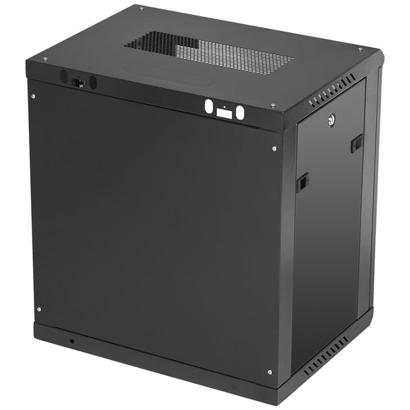 12U Wall Mount Network Server Cabinet, 15.5'' Deep, Server Rack Cabinet Enclosure, 200 lbs Max. Ground-mounted Load Capacity, with Locking Door Side Panels, for IT Equipment, A/V Devices