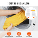 VEVOR Stretch Spandex Chair Sashes, Chair Slipcover and Stretch Chair Sash with Round Buckle, Elastic Chair Bands, Fitting Wedding, Holiday, Banquet, Party Chair Decoration (100 PCS Golden Yellow)-5