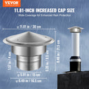 VEVOR Chimney Cap 6-inch 304 Stainless Steel Round Roof Rain Cap Cover Silver-2