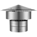 VEVOR Chimney Cap 6-inch 304 Stainless Steel Round Roof Rain Cap Cover Silver-11