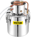 VEVOR 50L Water Alcohol Distiller Copper Moonshinestill Brewing w/ Water Pump-11