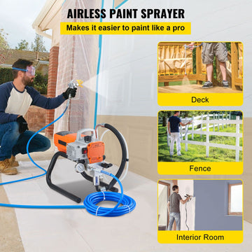 High Pressure Airless Wall Paint Spray Gun Sprayer 600W Machine Spraying - 0