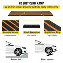 VEVOR Curb Ramp, 2 Pack, 6.5 cm Rise, Rubber Driveway Ramps, Heavy Duty 15 tons Weight Capacity Threshold Ramp, Curbside Bridge Ramps for Loading Dock Garage Sidewalk, Expandable Full Ramp Set-5