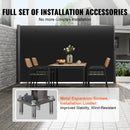 VEVOR Retractable Side Awning, 160X300cm Aluminum Outdoor Privacy Screen, 280g Polyester Water-proof Retractable Patio Screen, UV 30+ Room Divider Wind Screen for Patio, Backyard, Balcony, Black-4