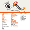 VEVOR Metal Detector for Adults & Kids, 8", Professional Adjustable Higher Accuracy Gold Detector, IP68 Waterproof Coil with LCD Display Advanced DSP Chip, for Detecting Gold Coin Treasure Hunting-7