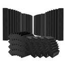 Acoustic Foam Panels 4 Pack 16.5 x 6.3 x 12 in Adhesive for Wall Ceiling-9