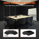 VEVOR Acoustic Foam Panels 4 Pack 16.5 x 6.3 x 12 in Adhesive for Wall Ceiling-6