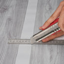 VEVOR Self Adhesive Vinyl Floor Tiles 36 x 6 inch, 20 Tiles 0.62mm Thick Peel & Stick, Light Gray Wood Grain DIY Flooring for Kitchen, Dining Room, Bedrooms & Bathrooms, Easy for Home Decor-8