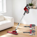 Devanti Stick Vacuum Cleaner Handheld Corded 450W Red-1