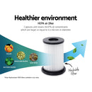 Devanti Stick Vacuum Cleaner Bagless Cordless 150W Purple-5