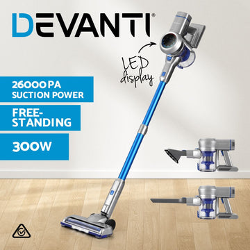 Devanti 300W Stick Vacuum Cleaner Cordless Self-Standing - 0